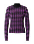 River Island Majica 'HOUNDSTOOTH' lila / črna - Pepit.si