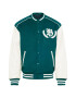 River Island Prehodna jakna 'VARSITY' smaragd / bela - Pepit.si