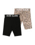 River Island Shorts 'FOLDOVER' črna / bež / konjak - Pepit.si