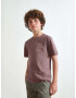 Scalpers Majica ' NEW STROKE TEE KIDS ' burgund / bela - Pepit.si