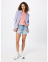 SCOTCH & SODA Kavbojke 'Boyfriend shorts — Back to Nature' moder denim / rumena / pastelno lila / rdeča - Pepit.si