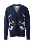 SCOTCH & SODA Pletena jopa 'Bugs Bunny' temno modra / dimno-siva / travnato zelena / bela - Pepit.si