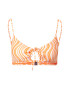 Seafolly Bikini zgornji del sivka / mandarina / bela - Pepit.si