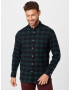 SELECTED HOMME Srajca 'SLHSLIMFLANNEL SHIRT LS W NOOS' nočno modra / smaragd - Pepit.si