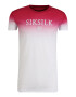 SikSilk Majica malina / bela - Pepit.si