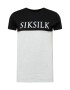 SikSilk Majica pegasto siva / črna / bela - Pepit.si