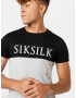 SikSilk Majica pegasto siva / črna / bela - Pepit.si