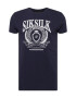 SikSilk Majica 'Varsity' mornarska / bela - Pepit.si