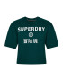 Superdry Funkcionalna majica 'Code Core Sport' jelka / bela - Pepit.si