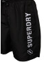 Superdry Kratke kopalne hlače črna / bela - Pepit.si