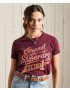 Superdry Majica bordo / melona - Pepit.si