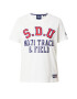 Superdry Majica 'Collegiate Athletic Union' bela / temno modra / rdeča - Pepit.si