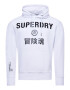 Superdry Majica 'Independent' bela / črna - Pepit.si