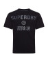 Superdry Majica 'Independent' črna / srebrna - Pepit.si