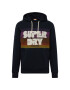 Superdry Majica mornarska / temno roza / burgund / bela - Pepit.si