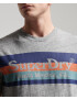 Superdry Majica mornarska / cijansko modra / pegasto siva / korala - Pepit.si