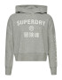 Superdry Majica pegasto siva / bela - Pepit.si