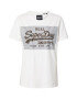 Superdry Majica rjava / črna / bela / srebrna - Pepit.si