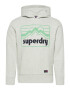 Superdry Majica siva / zelena / črna - Pepit.si