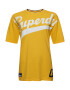 Superdry Majica 'Strikeout' mornarska / rumena / rdeča / off-bela - Pepit.si