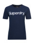 Superdry Majica temno modra / bela - Pepit.si