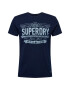 Superdry Majica opal / temno modra / bela - Pepit.si