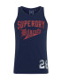 Superdry Majica temno modra / rdeča / bela - Pepit.si