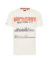 Superdry Majica temno siva / svetlo rdeča / off-bela - Pepit.si