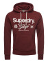 Superdry Majica vinsko rdeča / bela - Pepit.si