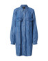 Superdry Poletna obleka 'TENCEL OVERSIZED SHIRT DRESS' modra - Pepit.si