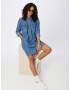 Superdry Poletna obleka 'TENCEL OVERSIZED SHIRT DRESS' modra - Pepit.si