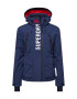 Superdry Snow Zunanja jakna 'Ultimate Rescue' marine / bela / črna / rdeča - Pepit.si