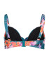 Swim by Zizzi Bikini zgornji del 'STANIA' petrol / temno liila / oranžna / roza - Pepit.si