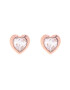 Ted Baker Uhani 'HAN: CRYSTAL HEART EARRING' rožnato zlata - Pepit.si