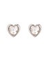 Ted Baker Uhani 'HAN: CRYSTAL HEART EARRING' srebrna - Pepit.si