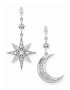 Thomas Sabo Uhani 'Royalty Stern & Mond' srebrna - Pepit.si