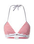 TOMMY HILFIGER Bikini zgornji del mornarska / rdeča / bela - Pepit.si