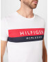 TOMMY HILFIGER Majica mornarska / ognjeno rdeča / bela - Pepit.si