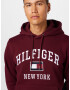 TOMMY HILFIGER Majica mornarska / bordo / off-bela - Pepit.si