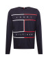 TOMMY HILFIGER Majica temno modra / bela / rdeča - Pepit.si