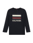 TOMMY HILFIGER Majica temno modra / temno rdeča / bela - Pepit.si