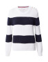 TOMMY HILFIGER Pulover ecru / mornarska / rdeča - Pepit.si