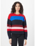 TOMMY HILFIGER Pulover modra / nočno modra / roza / rdeča - Pepit.si