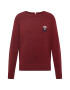 TOMMY HILFIGER Pulover mornarska / bordo / bela - Pepit.si