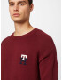 TOMMY HILFIGER Pulover mornarska / bordo / bela - Pepit.si