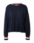 TOMMY HILFIGER Pulover temno modra / burgund / bela - Pepit.si