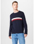 TOMMY HILFIGER Pulover temno modra / rdeča / bela - Pepit.si