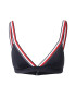 Tommy Hilfiger Underwear Bikini zgornji del temno modra / rdeča / bela - Pepit.si