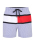 Tommy Hilfiger Underwear Kratke kopalne hlače svetlo modra / bela / mornarska / rdeča - Pepit.si