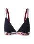 Tommy Hilfiger Underwear Nedrček temno modra / bela / ognjeno rdeča - Pepit.si